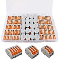 FULARR 50Pcs Premium PCT-212-213 - 215 Resorte Conector Bloque Terminal Kit- Conector Conductor Compacto- Rápido Cable…